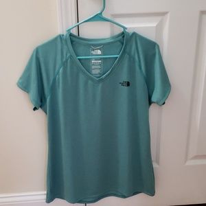 Mint Green Northface workout shirt